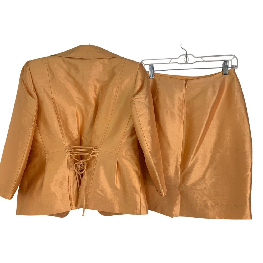 Vtg Albert Nipon Silk Wool Blend Two-Piece Skirt … - image 4